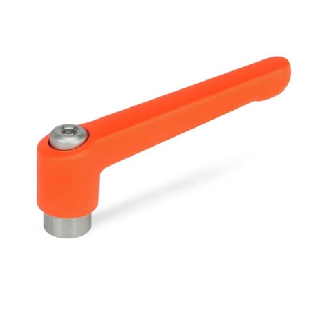 J.W. Winco GN300.1-63-M8-OS Adjustable Lever Stainless Steel 8NA07O